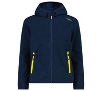 CMP - Girl's Jacket Fix Hood Jacquard Knitted 3H19825 - Giacca in pile 128 blu