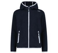 CMP - Girl's Jacket Fix Hood Jacquard Knitted 3H19825 - Giacca in pile 128 blu