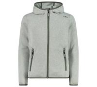 CMP - Girl's Jacket Fix Hood Jacquard Knitted 3H19825 - Giacca in pile 176 grigio
