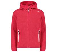 CMP - Girl's Jacket Fix Hood Jacquard Knitted 3H19825 - Giacca in pile 98 rosso