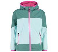 CMP - Girl's Jacket Fix Hood Ripstop - Giacca antipioggia 128 turchese