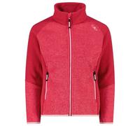 CMP - Girl's Jacket Jacquard Knitted Stripes - Giacca in pile 164 rosso