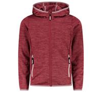 CMP - Girl's Jacquard Knitted Jacket Fix Hood - Giacca in pile 152 rosso