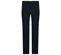 CMP - Girl's Stretch Zip Off Pant - Pantaloni zip off 116 nero/blu