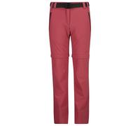CMP - Girl's Stretch Zip Off Pant - Pantaloni zip off 98 rosso