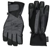 CMP - Guanti da sci da uomo in twill, Nero Mel., 9