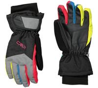 CMP, Guanti da sci in twill per bambini, Nero-B.Jewel-Strawberry, 5.5