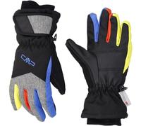 CMP, Guanti da sci in twill per bambini, Nero-Royal-Limeade, 5