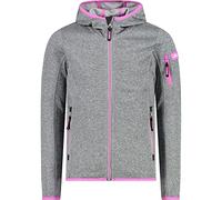 CMP Hooded Knit Tech fleece, Girl, Glacier-Cemento, 110