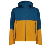 CMP - Jacket Fix Hood 2 Layer - Giacca antipioggia 54 blu/giallo