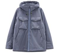 CMP - Jacket Fix Hood with Chest Pockets - Giacca antipioggia XL grigio/blu