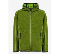 Cmp Kid Jacket Fixed Hood Mela-Antrac Pile Zip Capp Junior Bimbo 30H5914 16EV