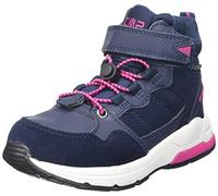 CMP KIDS HADIL LEATHER WP URBAN SHOES, Scarpe Sportive da Bambini Unisex - Bambini e ragazzi, Black Blue, 28 EU