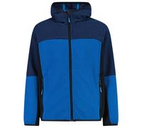 CMP - Kid's Jacket Fix Hood Jacquard Knitted - Giacca in pile 104 blu