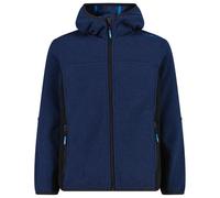 CMP - Kid's Jacket Fix Hood Jacquard Knitted - Giacca in pile 104 blu
