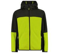 CMP - Kid's Jacket Fix Hood Jacquard Knitted - Giacca in pile 176 verde