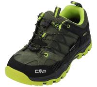 CMP Kids Rigel Low Trekking Shoes Kids WP, Scarpe da Trekking Unisex - Bambini e Ragazzi, Kaki-Acido, 41 EU