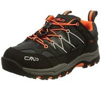 CMP Kids Rigel Low Trekking Shoes Wp, Scarpe da trekking Unisex - Bambini e ragazzi, Antracite-Flash Orange, 37 EU