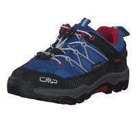 CMP Kids Rigel Low Trekking Shoes Wp, Scarpe da trekking Unisex - Bambini e ragazzi, Cobalto-Stone-Fire, 28 EU