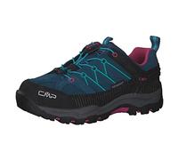 CMP Kids Rigel Low Trekking Shoes Wp, Scarpe da trekking Unisex - Bambini e ragazzi, Deep Lake-Baltic, 35 EU