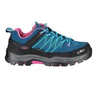 CMP Kids Rigel Low Trekking Shoes Wp, Scarpe da trekking Unisex - Bambini e ragazzi, Deep Lake-Baltic, 37 EU