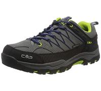 CMP Kids Rigel Low Trekking Shoes Wp, Scarpe da trekking Unisex - Bambini e ragazzi, Graffite-Marine, 39 EU