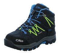 CMP Kids Rigel Mid Trekking Shoes Wp, Scarpe da trekking Unisex - Bambini e ragazzi, Antracite Yellow Fluo 34UF, 32 EU