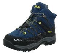 CMP Kids Rigel Mid Trekking Shoes Wp, Scarpe da trekking Unisex - Bambini e ragazzi, Blue Ink Yellow, 35 EU