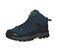 CMP Kids Rigel Mid Trekking Shoes Wp, Scarpe da trekking Unisex - Bambini e ragazzi, Deep Lake Acido, 41 EU