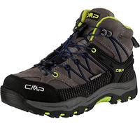 CMP Kids Rigel Mid Trekking Shoes Wp, Scarpe da trekking Unisex - Bambini e ragazzi, Graffite Marine 35UD, 28 EU