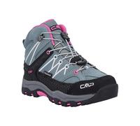 CMP Kids Rigel Mid Trekking Shoes Wp, Scarpe da trekking Unisex - Bambini e ragazzi, Mineral Green Purple Fluo, 38 EU