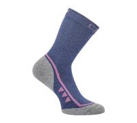 CMP - Kids Trekking Sock Mid Supersoft 50, Blue-Fuxia, 31/33