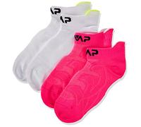CMP - Calzini da fitness ultralight da bambini, Bianco-Pink Fluo, 25/27