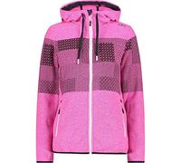 CMP Knitted Hooded Jacket In Different Patterns, Woman, Purple Fluo, 54