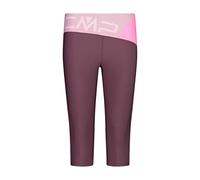 CMP - Leggins a ¾ Elasticizzati da Donna, Plum, 52