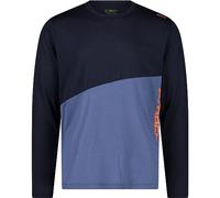 CMP Maglia a Maniche Lunghe, Black Blue, EU 48