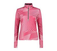 CMP - Maglia a Mezza Zip in Jersey Stretch da Donna, Fucsia, XL