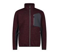 CMP Maglia in Knit Tech jacquard Burgundy/Nero da Uomo 50 IT Bordeaux