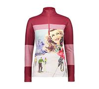 Cmp Maglia In Pile Softech, Donna, Magenta-B.Co-Carminio, 40, Magenta-B.Co-Carminio
