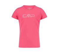 CMP Maglietta basic da ragazza Dry Function con scollo rotondo, traspirante, ad asciugatura rapida e igienica, ideale per le avventure attive all'aria aperta., Rosa Fluo, 128