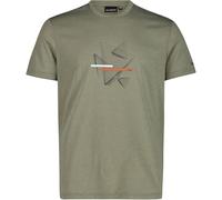 CMP Maglietta da uomo con stampa cotone, trasparente, XL