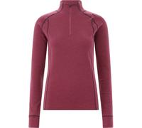 Maglia intima CMP Unlimitech Performance Merino Half Zip manica lunga rosa donna - M