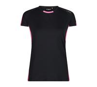 CMP Maglietta Stretch, Antracite-Pink Fluo, EU 44
