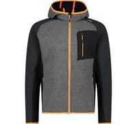 CMP Campagnolo Giacca da uomo Wooltech con cappuccio fisso Antracite 56