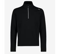 Cmp Man Sweat Micropile 1/2 Zip Nera Nido D'Ape Interno Uomo 3G10747 74UH