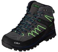 CMP MOON MID TREKKING SHOES WP, Scarpe da Trekking Uomo, Grey-Verde Fluo, 40 EU
