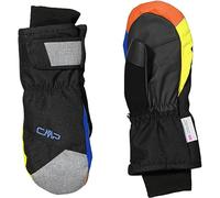 CMP - Muffole da sci in twill per bambini, Nero-Royal-Limeade, 6