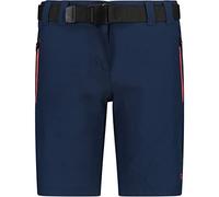 CMP Outdoor Bermuda Stretch Shorts, Blue-Red Kiss, 116 Girl's