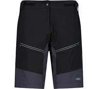 CMP Pantaloncini Ciclismo Free Bermuda Mesh Donna, Nero, 40