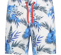 Pantaloncini da bagno con motivo tropicale CMP Blanc 2XL